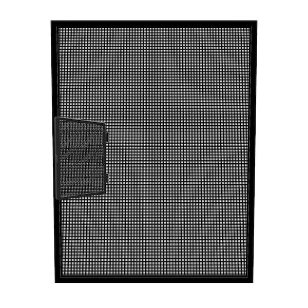 10 In. W X 48 In. H Wicket Window Screen, WK1L, Standard Aluminum Mesh, Bronze